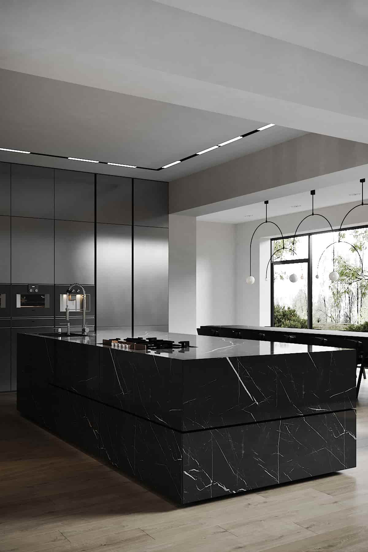 25 Black Kitchen Design Ideas Creating Balanced Interior